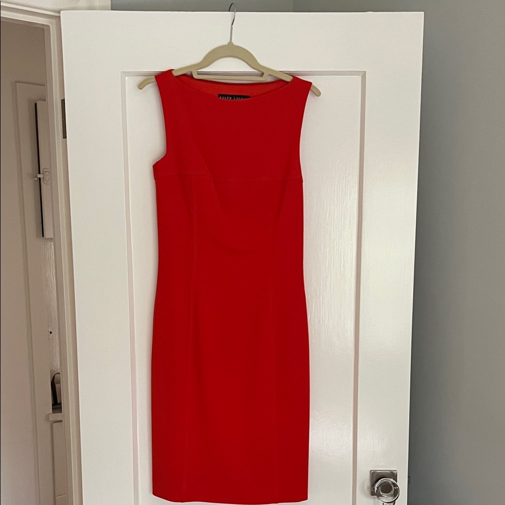 Ralph Lauren Black Label Red Midi Dress